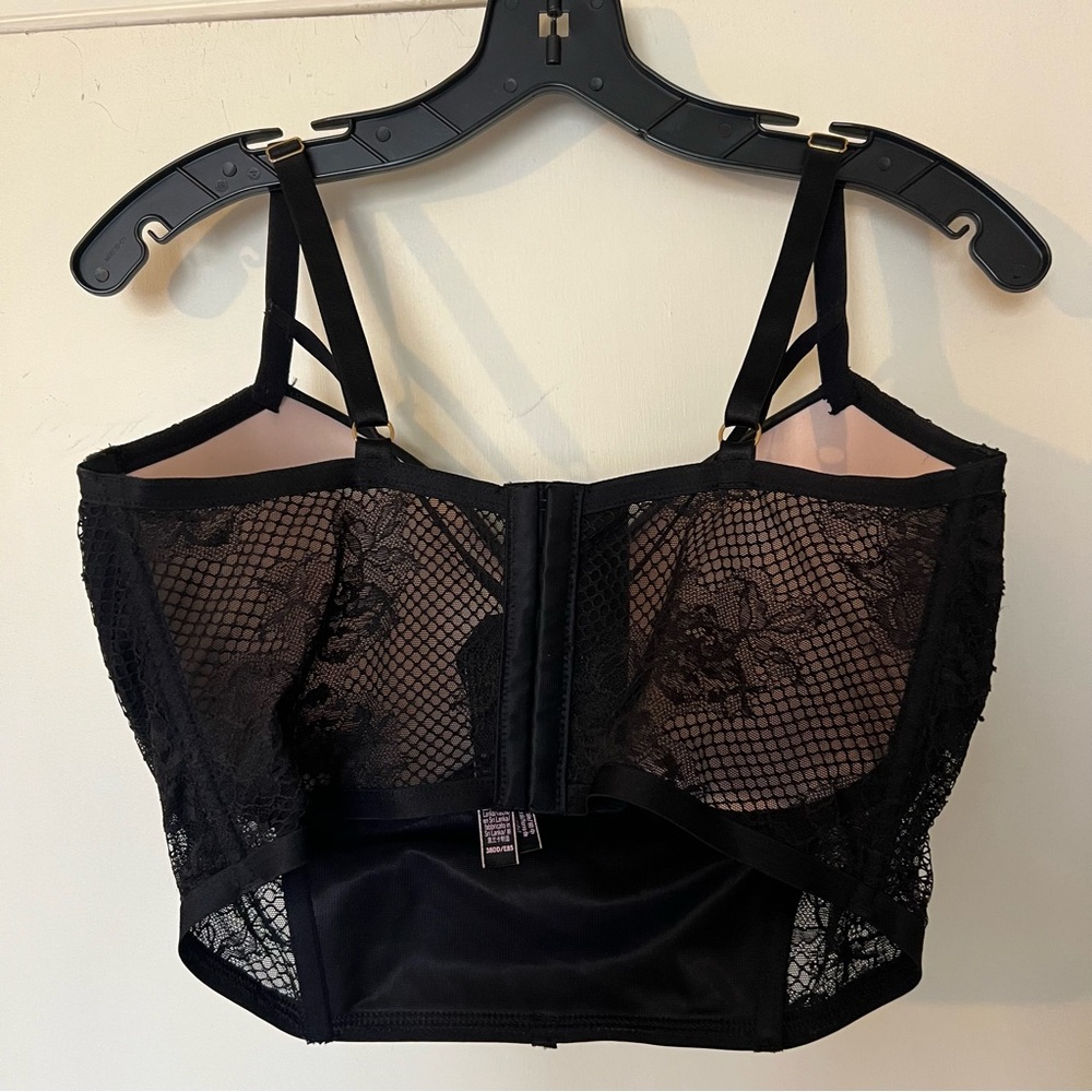 Victoria's Secret Black Leather Bustier - Picture 3 of 5